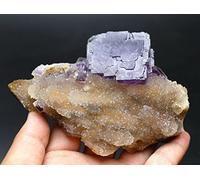 Esemplare di cristallo di fluorite viola naturale 644,4 g/Cina A0285 decorazione della stanza