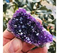 Esemplare di geode di cristallo di quarzo a grappolo di ametista naturale Bellissimo cristallo lucentezza naturale (90_120 g)