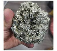 Esemplare di pirite di rame naturale Pietre di cristallo di calcopirite Collezione di esemplari originali Cluster Decorazione in pietra decorazione della stanza (Size : 300-350g)