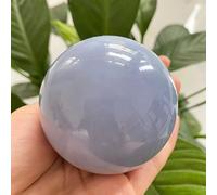 Esemplare guarito cristallo di calcedonio blu naturale sfera di quarzo Reiki decorazione della stanza regalo come regalo (Size : 600-650g)