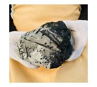 Esemplare originale di gemma di pietra di cristallo di tormalina nera naturale decorazione della stanza (Size : 700-750g)