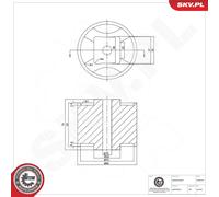 ESEN SKV 75SKV013 Sospensione, Motore per MERCEDES-BENZ