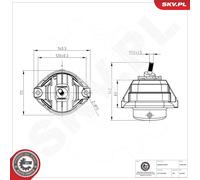 ESEN SKV 75SKV048 Sospensione, Motore per BMW