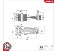 ESEN SKV 75SKV051 Sospensione, Motore per RENAULT
