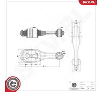 ESEN SKV 75SKV079 Supporto motore