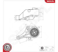 ESEN SKV 75SKV108 Sospensione, Motore per OPEL,VAUXHALL