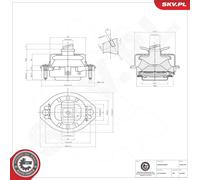 ESEN SKV 75SKV126 Sospensione, Motore per BMW