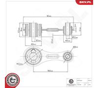 ESEN SKV 75SKV134 Sospensione, Motore per RENAULT