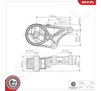 ESEN SKV 75SKV142 Sospensione, Motore per FIAT,OPEL,SAAB,VAUXHALL