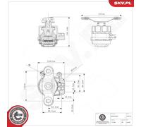 ESEN SKV 75SKV152 Sospensione, Motore per FORD