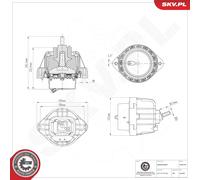 ESEN SKV 75SKV153 Sospensione, Motore per BMW