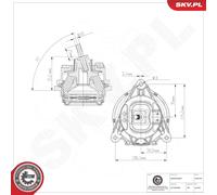 ESEN SKV 75SKV163 Sospensione, Motore per BMW