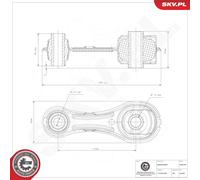 ESEN SKV 75SKV184 Sospensione, Motore per DACIA,LADA,RENAULT