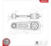 ESEN SKV 75SKV194 Sospensione, Motore per DACIA,RENAULT