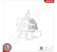 ESEN SKV 75SKV197 Sospensione, Motore per BMW