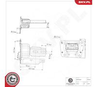 ESEN SKV 75SKV202 Sospensione, Motore per CITROËN,PEUGEOT