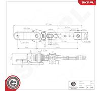 ESEN SKV 75SKV205 Sospensione, Motore per AUDI,VW
