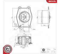 ESEN SKV 75SKV208 Sospensione, Motore per OPEL,VAUXHALL