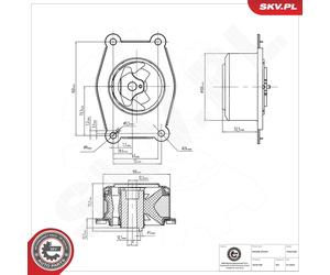 ESEN SKV 75SKV208 Sospensione, Motore per OPEL,VAUXHALL