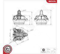 ESEN SKV 75SKV249 Sospensione, Motore per BMW