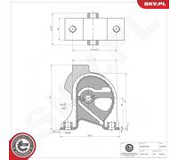 ESEN SKV 75SKV263 Sospensione, Motore per TOYOTA