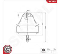 ESEN SKV 75SKV284 Supporto motore