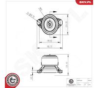 ESEN SKV 75SKV297 Supporto motore