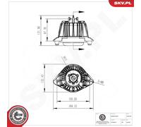 ESEN SKV 75SKV298 Supporto motore