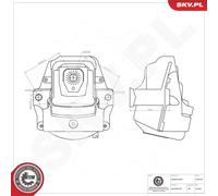 ESEN SKV 75SKV327 Supporto motore