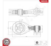 ESEN SKV 75SKV333 Sospensione, Motore per FIAT