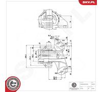 ESEN SKV 75SKV812 Supporto, Cambio automatico per CITROËN,PEUGEOT