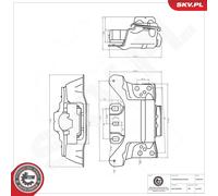 ESEN SKV 75SKV816 Supporto, Cambio automatico per AUDI,SEAT,SKODA,VW