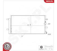 ESEN SKV 86SKV070 Condensatore, Climatizzatore per AUDI