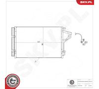 ESEN SKV 86SKV138 Condensatore climatizzatore