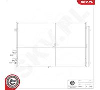 ESEN SKV 86SKV213 Condensatore, Climatizzatore per MAN,VW