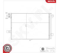 ESEN SKV 86SKV264 Condensatore, Climatizzatore per VW