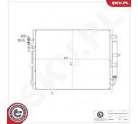 ESEN SKV 86SKV312 Condensatore, Climatizzatore per LAND ROVER