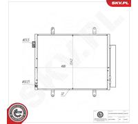 ESEN SKV 86SKV321 Condensatore, Climatizzatore per SUZUKI