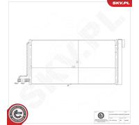 ESEN SKV 86SKV381 Condensatore, Climatizzatore per FORD