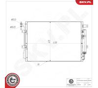 ESEN SKV 86SKV506 Condensatore, Climatizzatore per LAND ROVER