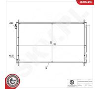 ESEN SKV 86SKV539 Condensatore, Climatizzatore per TOYOTA