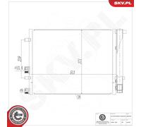 ESEN SKV 86SKV626 Condensatore, Climatizzatore per HYUNDAI