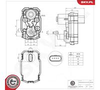 ESEN SKV 95SKV490 Convertitore pressione turbocompressore