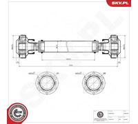 Esen Skv Albero Di Trasmissione Giunto Anteriore Per VW Touareg 7LA 7L6 7L7