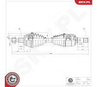 Esen Skv Albero Di Trasmissione Giunto Per Mercedes-Benz M-Class W164 Gl-Class