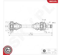 ESEN SKV Albero Motore Albero per BMW 1er E81 116i 118i E87 3er E90 318i