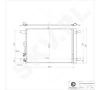 ESEN SKV Condensatore Climatizzatore con Asciugatore per Audi Q2 A3