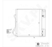 ESEN SKV Condensatore Climatizzatore Per Smart Fortwo Cabrio 450 Con Trockner