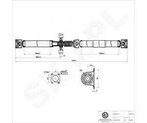 ESEN SKV Semiasse/Albero Cardanico Asse Posteriore per VW Crafter 30-50