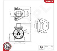 ESEN SKV Supporto Motore Anteriore Per Hyundai Santa Fé II 2.2 CRDi 4x4